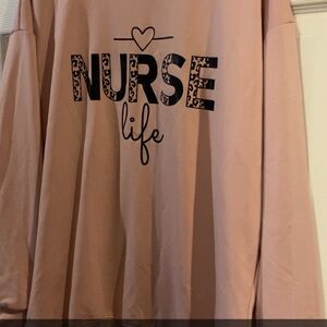 Pink 'Nurse Life' Sweatshirt